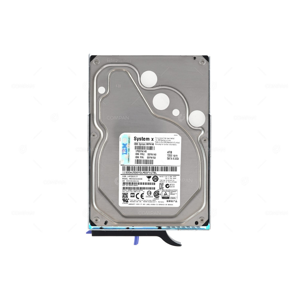 00FN149 IBM HDD 4TB 7.2K SATA 6G 3.5" LFF FOR IBM X3650 M5